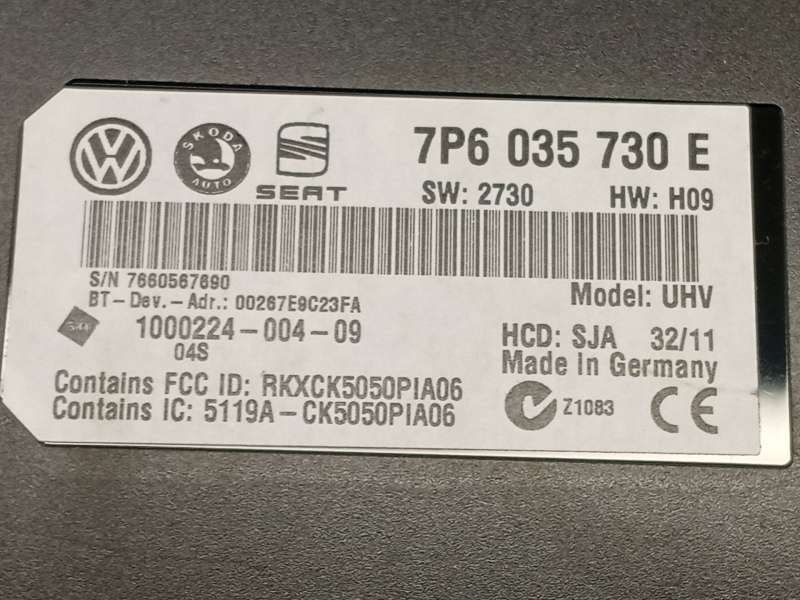 Recambio de modulo electronico para volkswagen passat b7 variant (365) 2.0 tdi referencia OEM IAM 7P6035730E  100022400409 - Gris 4