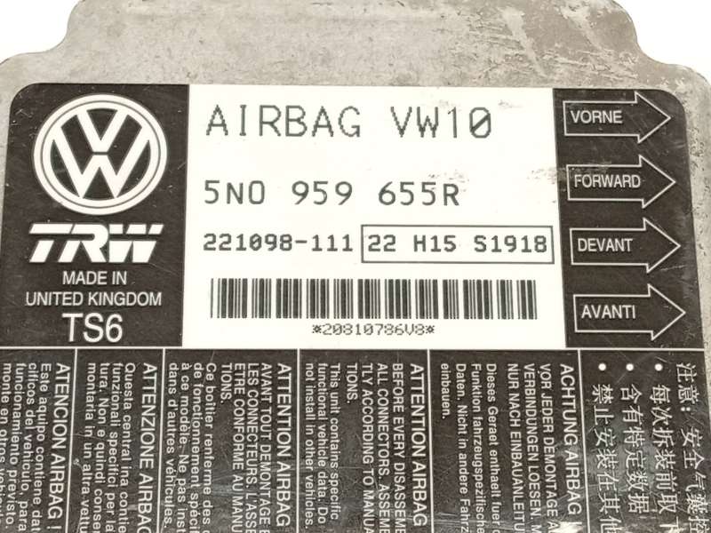 Recambio de centralita airbag para volkswagen passat b7 variant (365) 2.0 tdi referencia OEM IAM 5N0959655R - Gris 4