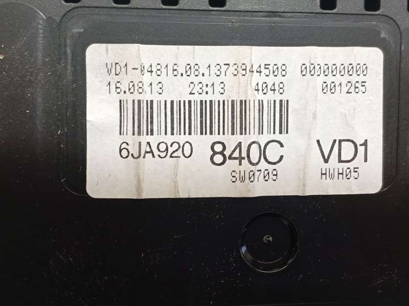 Recambio de cuadro instrumentos para seat toledo iv (kg3) 1.6 tdi referencia OEM IAM 6JA920840C - Plata 6