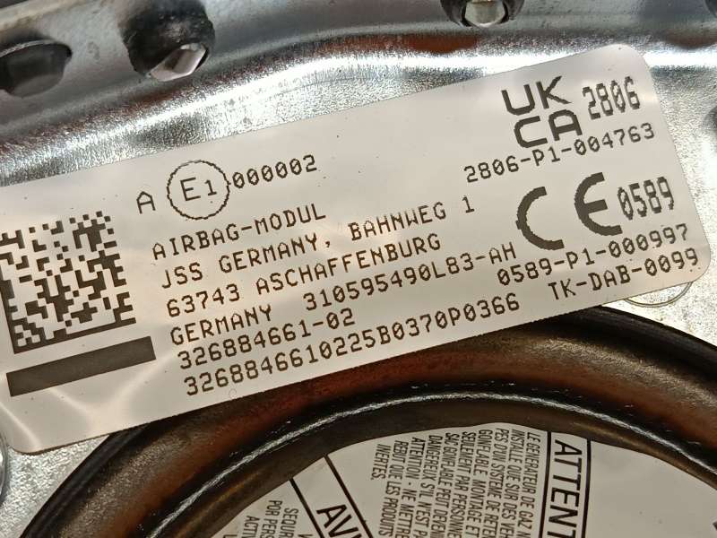 Recambio de airbag delantero izquierdo para bmw x3 (e83) 2.0 d referencia OEM IAM 32688466102 32306884669 2806P1004763 4