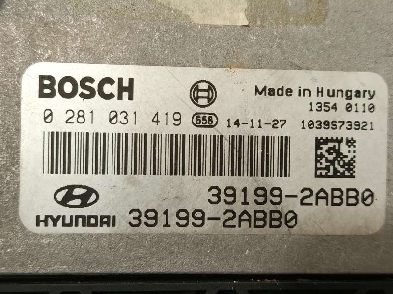 Recambio de centralita motor uce para hyundai ix20 (jc) 1.6 crdi referencia OEM IAM 391992ABB0  0281031419 - Azul 4