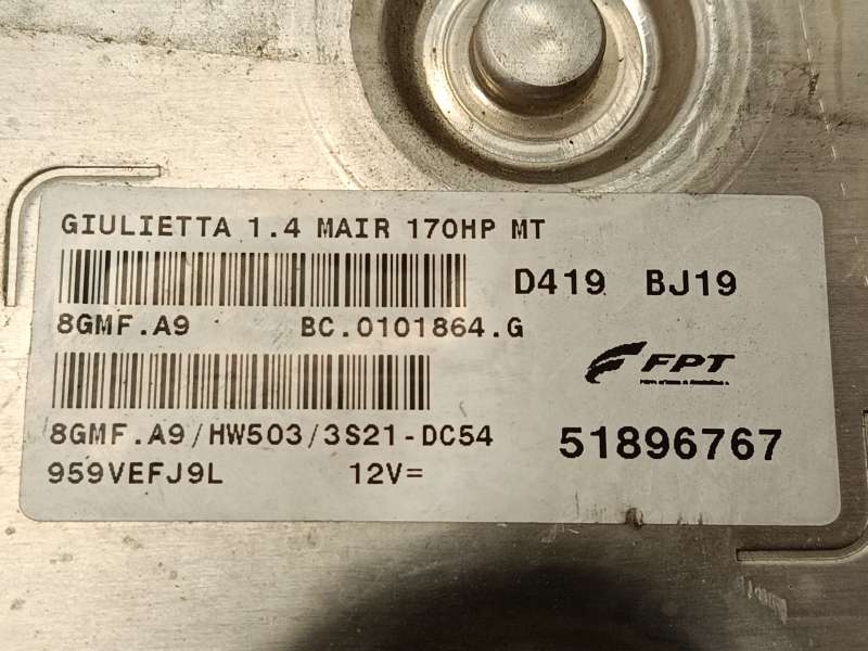 Recambio de centralita motor uce para alfa romeo giulietta (940_) 1.4 tb (940fxb1a, 940fxb11) referencia OEM IAM 51896767 - Rojo 5