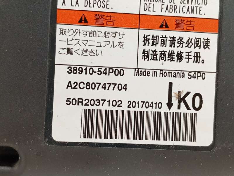 Recambio de centralita airbag para suzuki vitara (ly) 1.4 t allgrip (apk 414) referencia OEM IAM 3891054P00  A2C80747704 - Gris 4