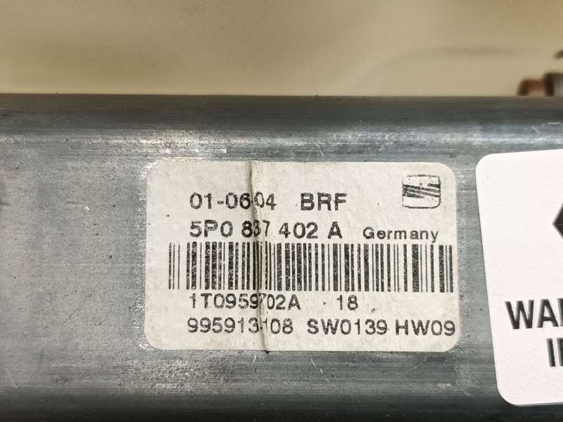 Recambio de elevalunas delantero derecho para seat altea (5p1) 2.0 tdi 16v referencia OEM IAM 5P0837402A 1K0959792D - Plata 4