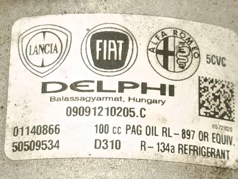 Recambio de compresor aire acondicionado para alfa romeo giulietta (940_) 1.4 tb (940fxb1a, 940fxb11) referencia OEM IAM 5050953 - Rojo 7