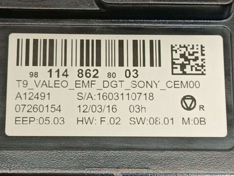 Recambio de pantalla multifuncion para peugeot 308 ii (lb_, lp_, lw_, lh_, l3_) 1.2 thp 110 referencia OEM IAM 9811486280 - Blanco 5