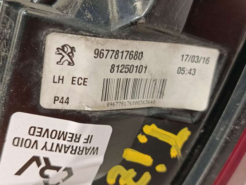 Recambio de piloto trasero izquierdo para peugeot 308 ii (lb_, lp_, lw_, lh_, l3_) 1.2 thp 110 referencia OEM IAM 9677817680  81 - Blanco 5