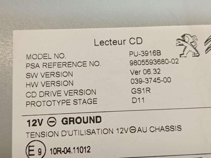 Recambio de sistema audio / radio cd para peugeot 308 ii (lb_, lp_, lw_, lh_, l3_) 1.2 thp 110 referencia OEM IAM 9805593680 161 - Blanco 5