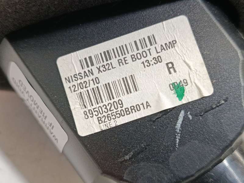 Recambio de piloto trasero derecho interior para nissan qashqai i (j10, nj10) 2.0 dci referencia OEM IAM 26550BR01A  89503209 5