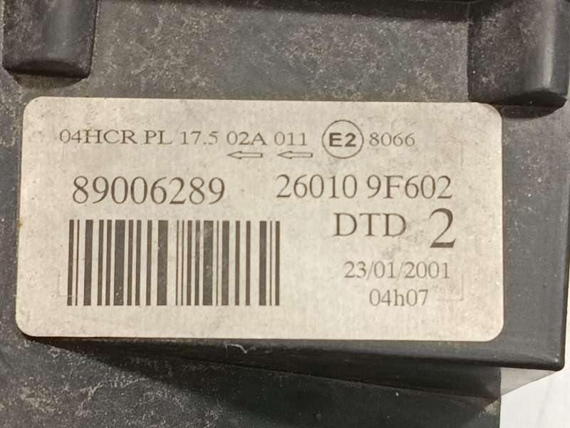 Recambio de faro derecho para nissan primera (p11) 1.6 16v referencia OEM IAM 260109F602  89006289 - Blanco 5