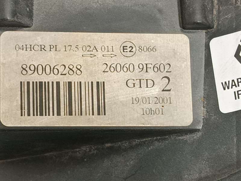 Recambio de faro izquierdo para nissan primera (p11) 1.6 16v referencia OEM IAM 260609F602  89006288 - Blanco 5