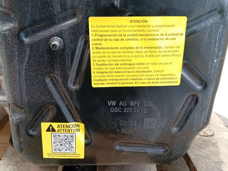 Recambio de caja cambios para volkswagen tiguan 2,0 tig referencia OEM IAM WJT 0GC300060F001 FD7GC009 9