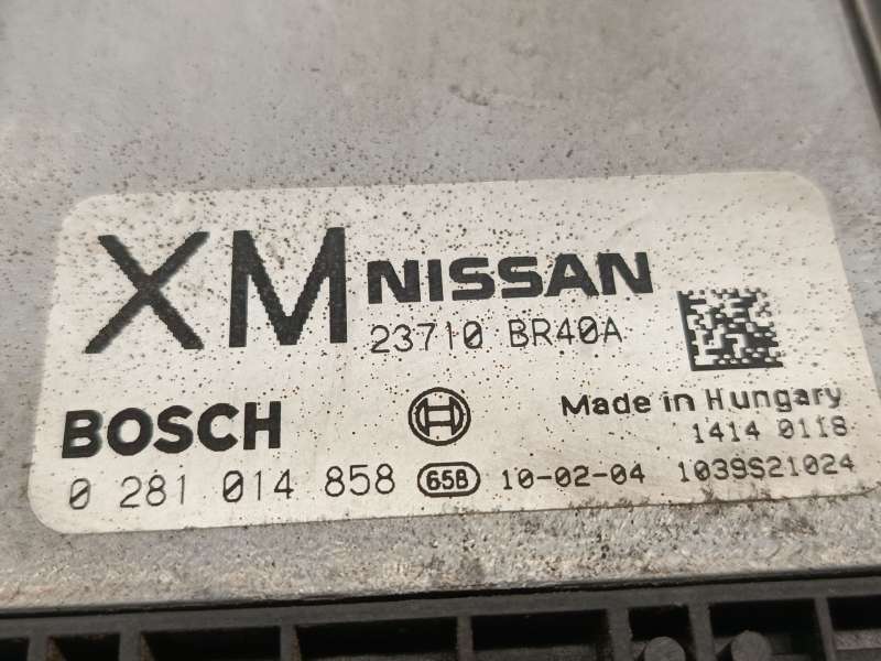 Recambio de centralita motor uce para nissan qashqai i (j10, nj10) 2.0 dci referencia OEM IAM 23710BR40A  0281014858 5