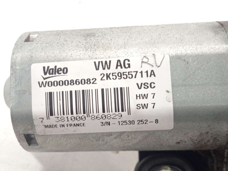 Recambio de motor limpia trasero para volkswagen caddy iv monospace (sab, saj) 1.4 tgi cng referencia OEM IAM 2K5955711A - Blanco 4