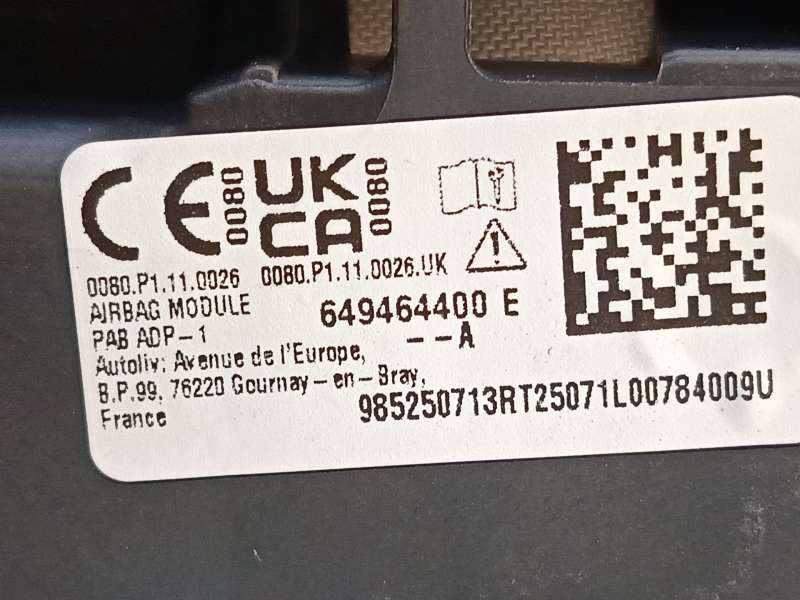 Recambio de kit airbag para renault austral tce 130 referencia OEM IAM 681036904R 985250713R 985100200R - Gris 6