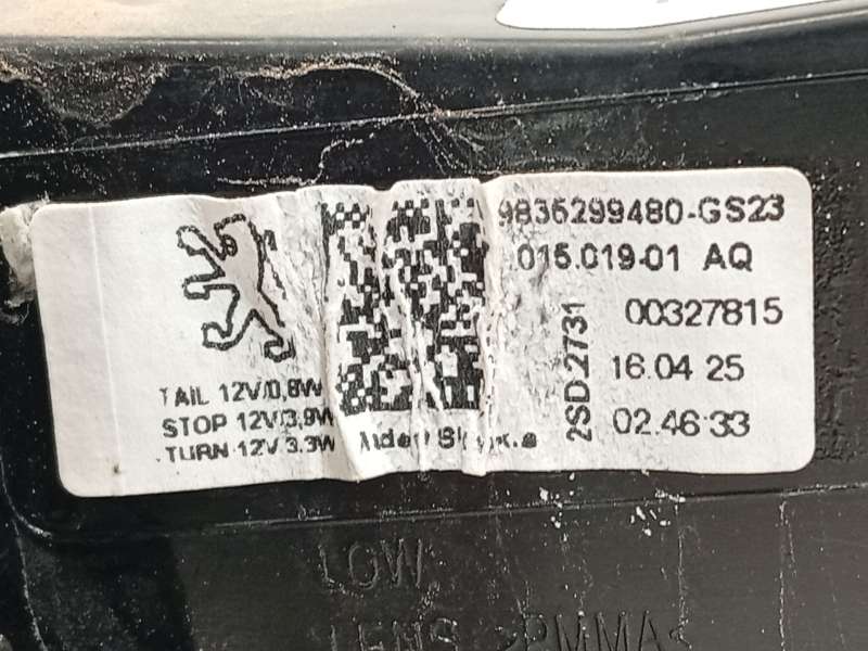 Recambio de piloto trasero izquierdo para peugeot 308 sw allure hybrid 145 referencia OEM IAM 9835299480 - Verde 6