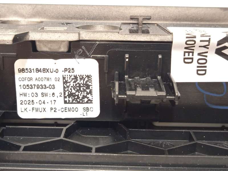 Recambio de mando multifuncion para peugeot 2008 ii (ud_, us_, uy_, uj_, ur_, uc_) 1.2 puretech 100 referencia OEM IAM 98531848X - Blanco 4
