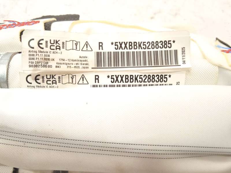 Recambio de airbag lateral delantero derecho para peugeot 2008 ii (ud_, us_, uy_, uj_, ur_, uc_) 1.2 puretech 100 referencia OEM - Blanco 4