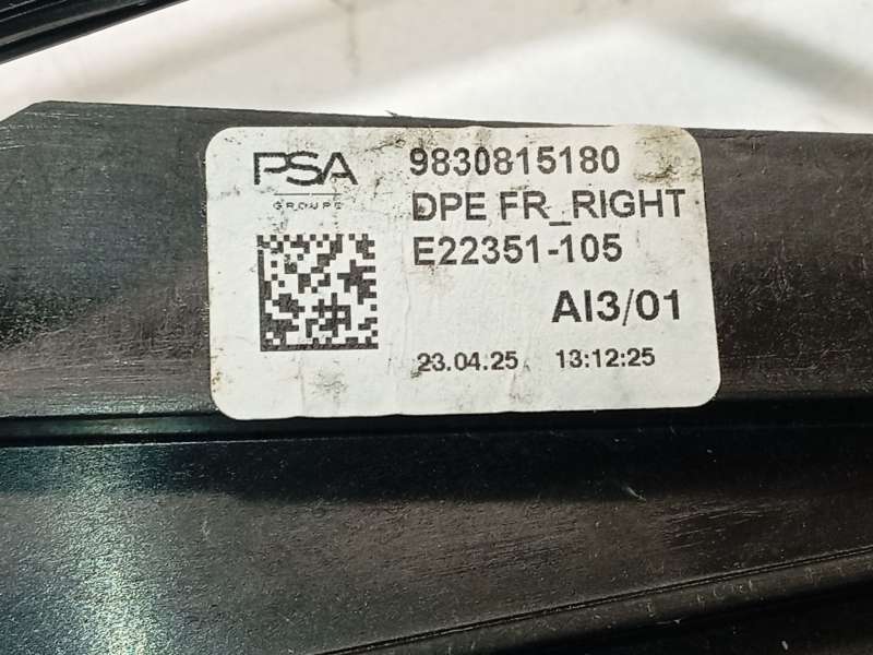 Recambio de elevalunas delantero derecho para peugeot 308 sw allure hybrid 145 referencia OEM IAM 9830815180 - Verde 5