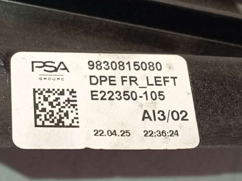 Recambio de elevalunas delantero izquierdo para peugeot 308 sw allure hybrid 145 referencia OEM IAM 9830815080 - Verde 5