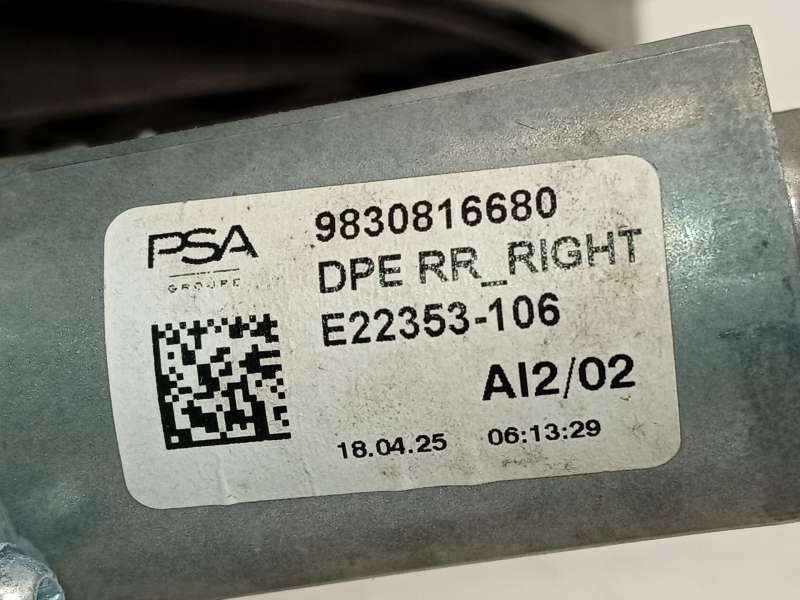 Recambio de elevalunas trasero derecho para peugeot 308 sw allure hybrid 145 referencia OEM IAM 9830816680  9829048380 - Verde 4