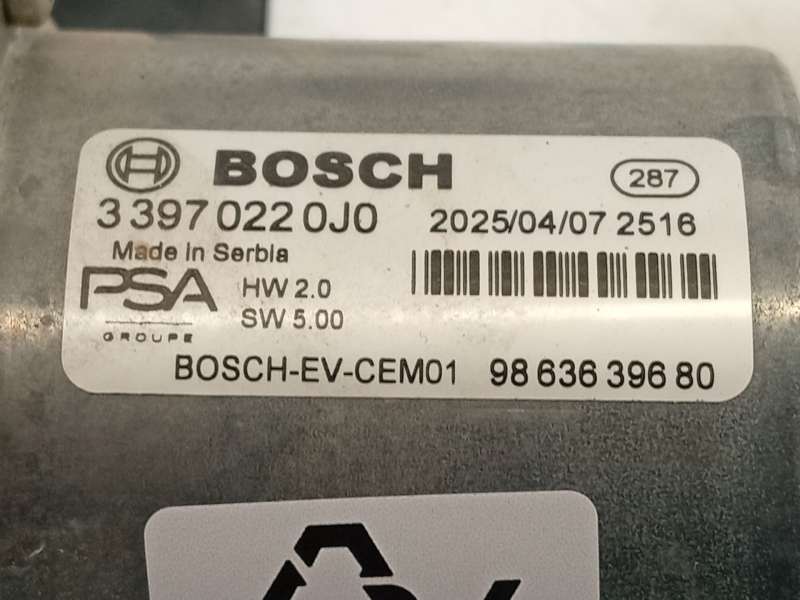 Recambio de motor limpia delantero para peugeot 308 sw allure hybrid 145 referencia OEM IAM 9863639680  33970220J0 - Verde 3