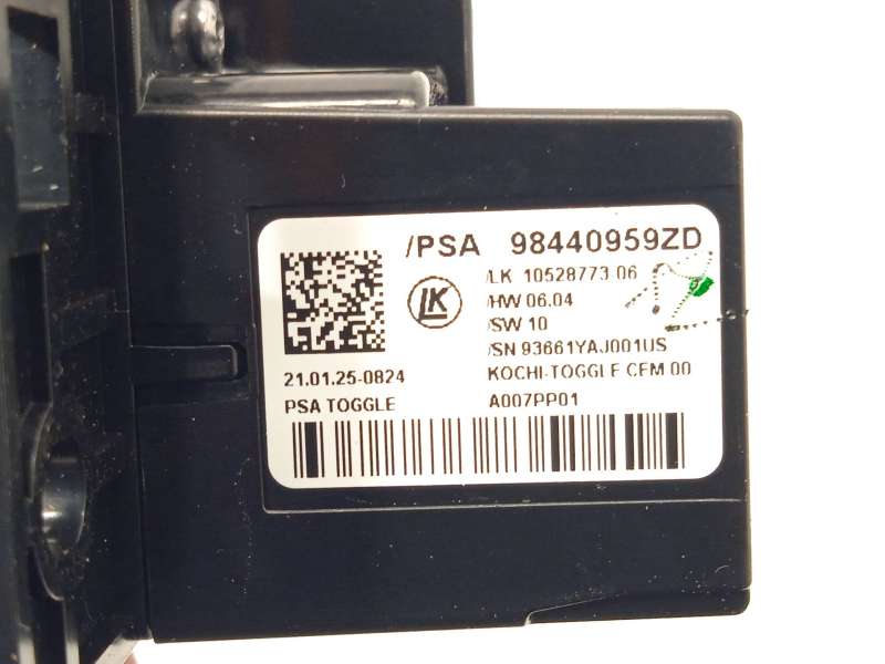 Recambio de palanca cambio para citroën c4 hybrid 136 ë-dsc6 plus referencia OEM IAM 98440959ZD - Azul 5