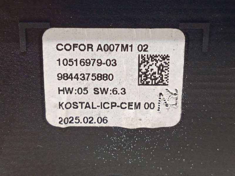 Recambio de mando climatizador para citroën c4 hybrid 136 ë-dsc6 plus referencia OEM IAM 9844375880 - Azul 4
