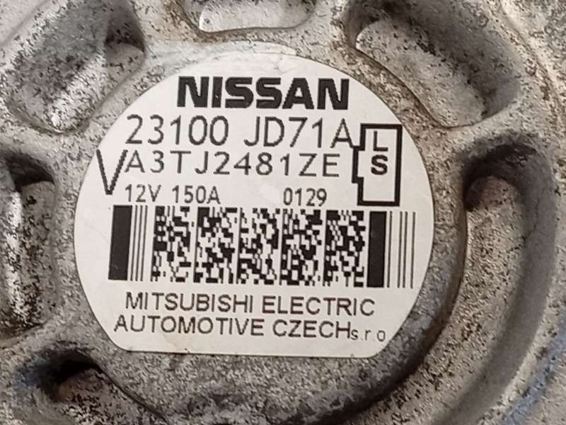 Recambio de alternador para nissan qashqai i (j10, nj10) 2.0 dci referencia OEM IAM 23100JD71A  A3TJ2481ZE 4