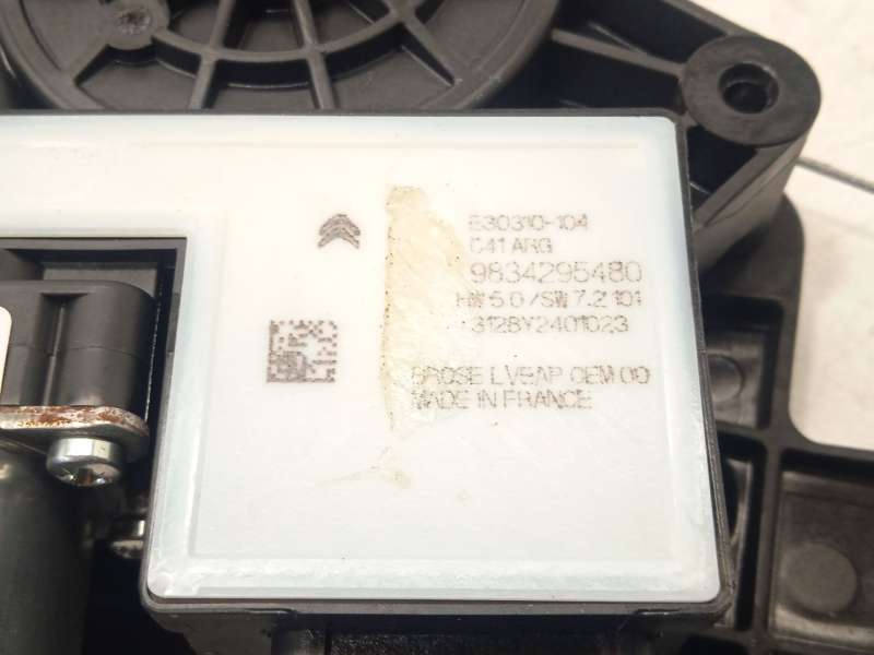 Recambio de elevalunas trasero izquierdo para citroën c4 hybrid 136 ë-dsc6 plus referencia OEM IAM 9834295480 9832713980 - Azul 5