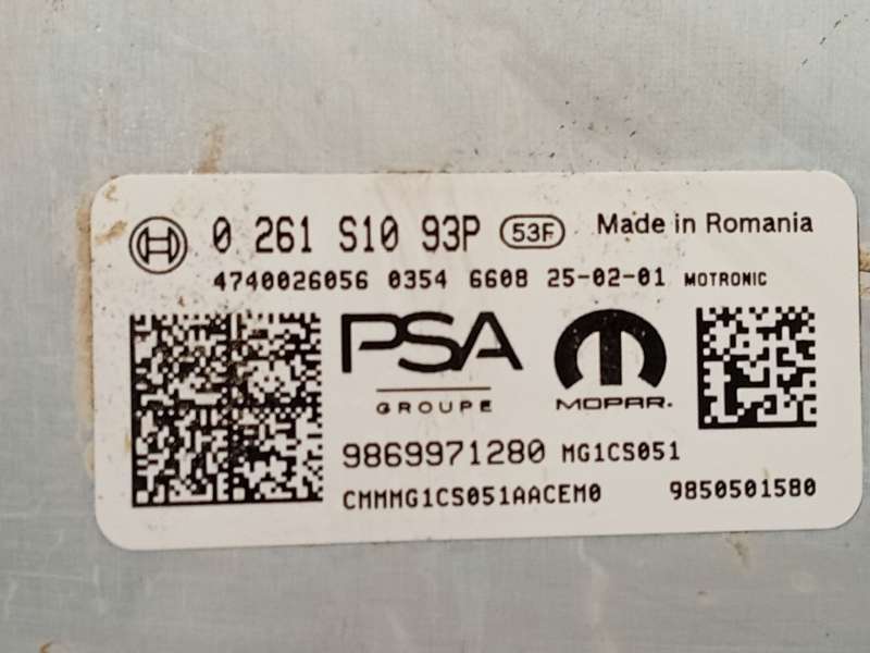 Recambio de centralita motor uce para citroën c4 hybrid 136 ë-dsc6 plus referencia OEM IAM 9869971280 9850501580 0261S1093P - Azul 5