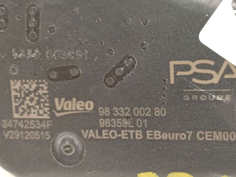 Recambio de caja mariposa para citroën c4 hybrid 136 ë-dsc6 plus referencia OEM IAM 9833200280  V29120515 - Azul 5
