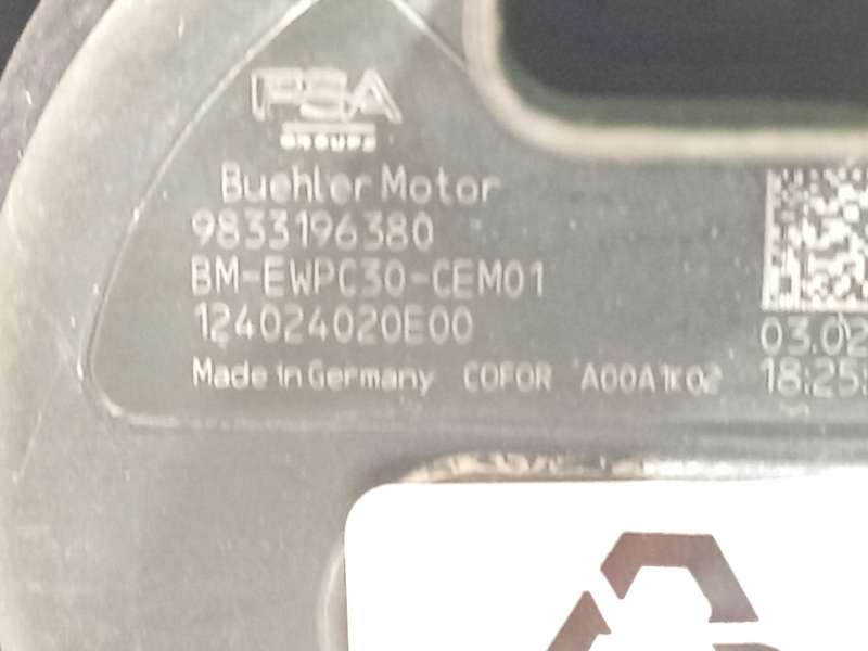 Recambio de bomba agua para citroën c4 hybrid 136 ë-dsc6 plus referencia OEM IAM 9833196380 - Azul 5