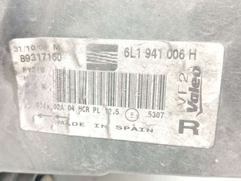 Recambio de faro derecho para seat ibiza iii (6l1) 1.4 tdi referencia OEM IAM 6L1941006H  89317160 - Azul 6