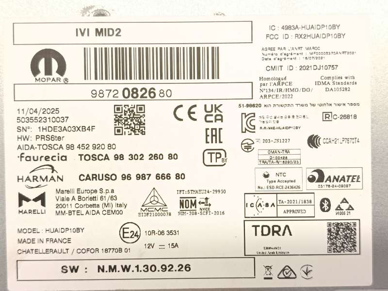 Recambio de sistema navegacion gps para peugeot 308 sw allure hybrid 145 referencia OEM IAM 9872082680  503552310037 - Verde 5