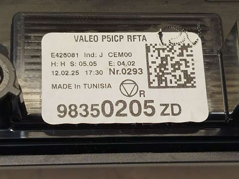 Recambio de mando climatizador para peugeot 308 sw iii (fc_, fj_, fr_, f4_, fn_) puretech 130 (frhnsl, frhnst) referencia OEM IA - Negro 6