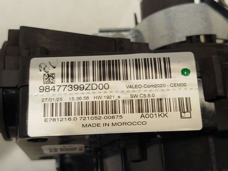 Recambio de mando intermitentes para peugeot 308 sw iii (fc_, fj_, fr_, f4_, fn_) puretech 130 (frhnsl, frhnst) referencia OEM I - Negro 7