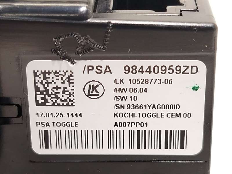 Recambio de palanca cambio para peugeot 308 sw iii (fc_, fj_, fr_, f4_, fn_) puretech 130 (frhnsl, frhnst) referencia OEM IAM 98 - Negro 5