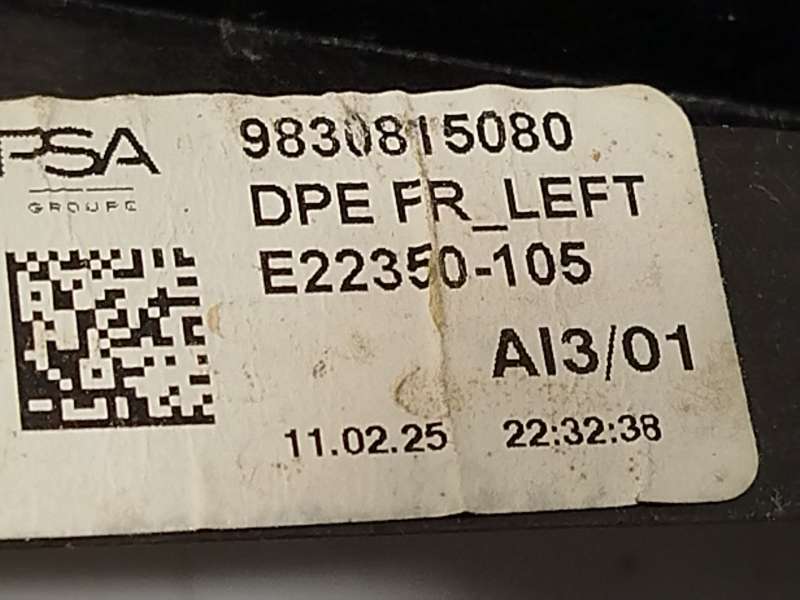 Recambio de elevalunas delantero izquierdo para peugeot 308 sw iii (fc_, fj_, fr_, f4_, fn_) puretech 130 (frhnsl, frhnst) refer - Negro 3