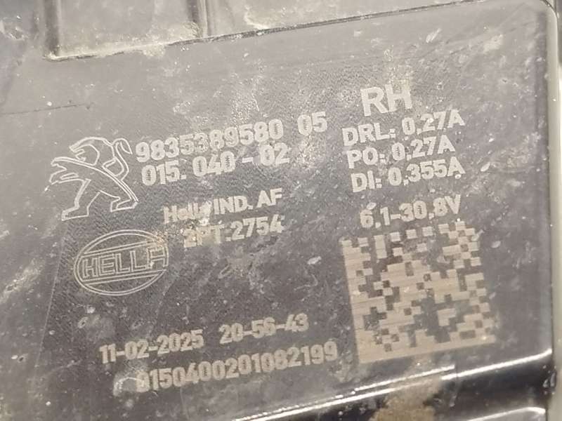 Recambio de piloto delantero derecho para peugeot 308 sw iii (fc_, fj_, fr_, f4_, fn_) puretech 130 (frhnsl, frhnst) referencia - Negro 4