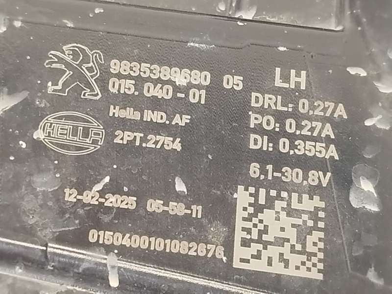 Recambio de piloto delantero izquierdo para peugeot 308 sw iii (fc_, fj_, fr_, f4_, fn_) puretech 130 (frhnsl, frhnst) referenci - Negro 5