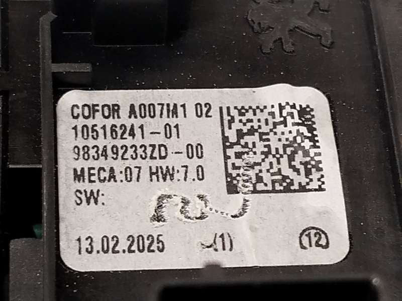 Recambio de mando elevalunas delantero izquierdo para peugeot 308 sw iii (fc_, fj_, fr_, f4_, fn_) puretech 130 (frhnsl, frhnst) - Negro 5