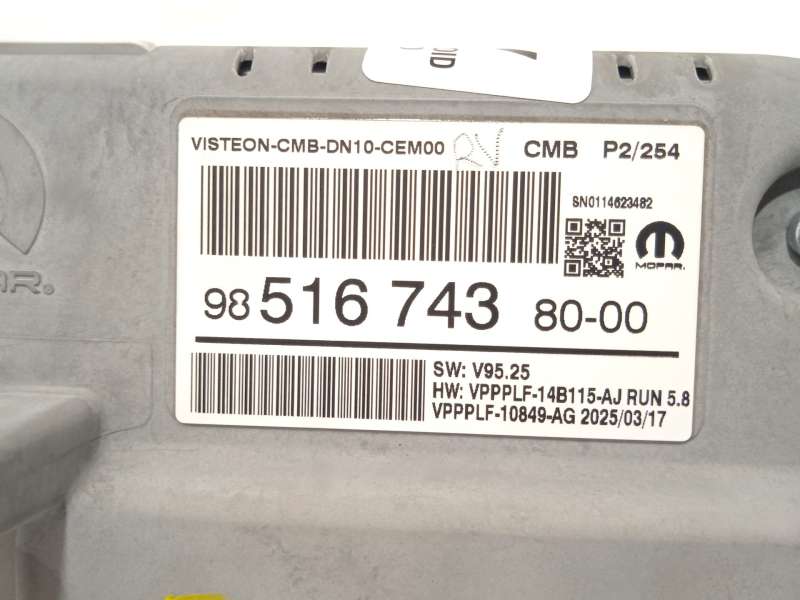 Recambio de cuadro instrumentos para peugeot 2008 ii (ud_, us_, uy_, uj_, ur_, uc_) 1.2 puretech 100 referencia OEM IAM 98516743 5