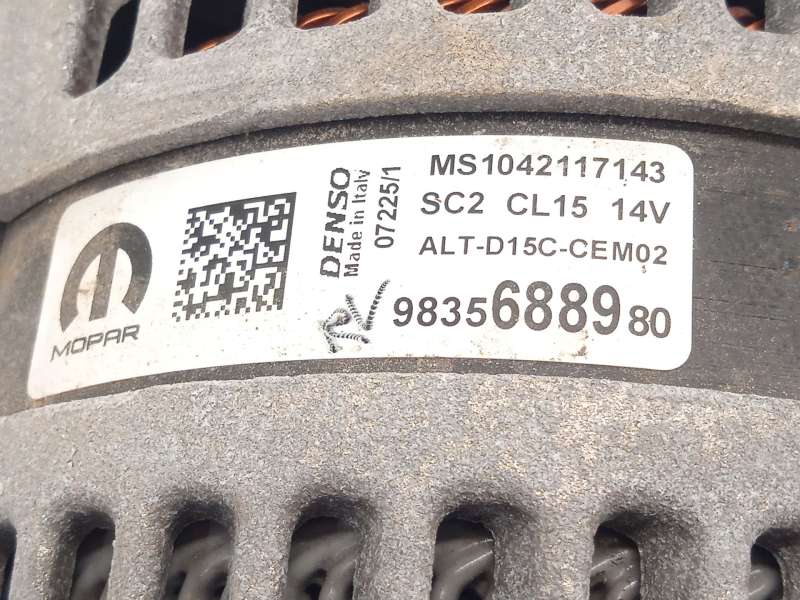 Recambio de alternador para peugeot 2008 ii (ud_, us_, uy_, uj_, ur_, uc_) 1.2 puretech 100 referencia OEM IAM 9835688980  MS104 6