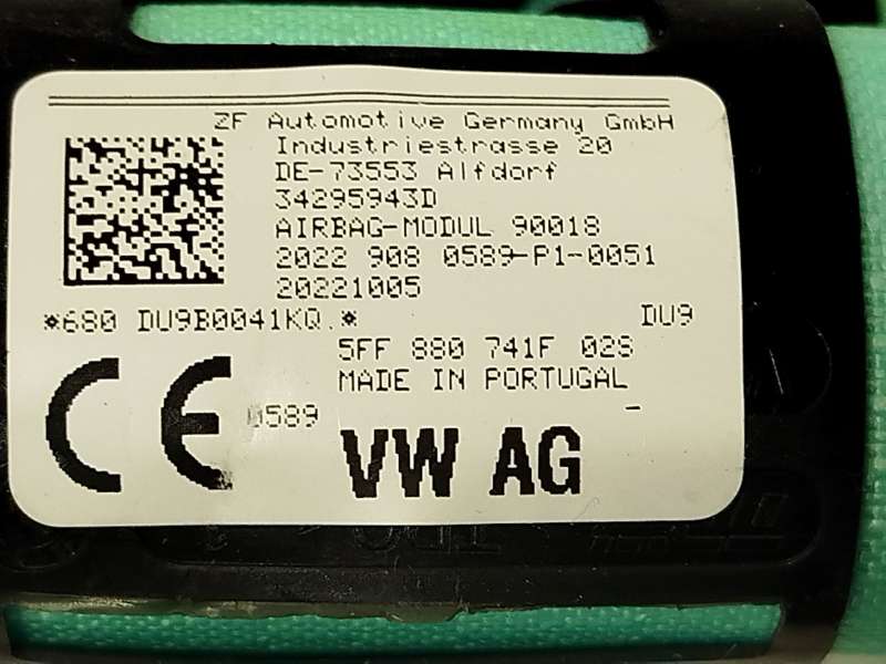Recambio de airbag cortina delantero izquierdo para cupra formentor (km7, kmp) 1.5 tsi referencia OEM IAM 5FF880741F 3