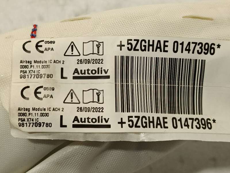 Recambio de airbag cortina delantero izquierdo para ds ds 7 crossback (j4_, jr_, jc_) e-tense 225 (j4dgzu) referencia OEM IAM 98 - Crema 4
