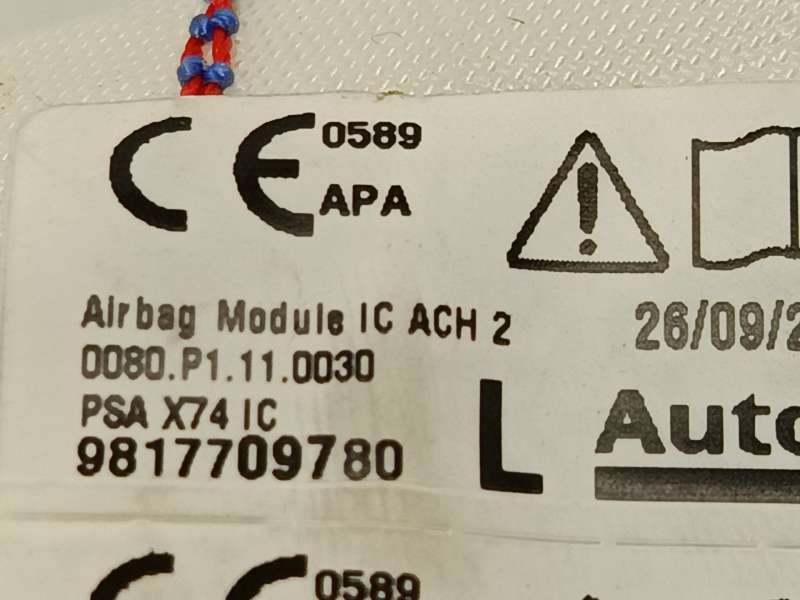 Recambio de airbag cortina delantero izquierdo para ds ds 7 crossback (j4_, jr_, jc_) e-tense 225 (j4dgzu) referencia OEM IAM 98 - Crema 5