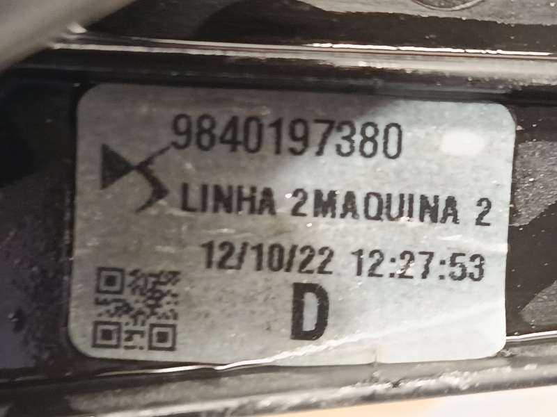 Recambio de elevalunas trasero derecho para ds ds 7 crossback (j4_, jr_, jc_) e-tense 225 (j4dgzu) referencia OEM IAM 9840197380 - Crema 5