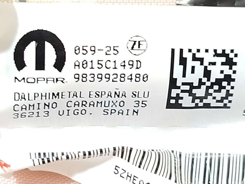 Recambio de airbag cortina delantero izquierdo para peugeot 3008 ii suv (mc_, mr_, mj_, m4_) 1.2 thp/ puretech 130 (mrhnsm, mrhn - Gris 3