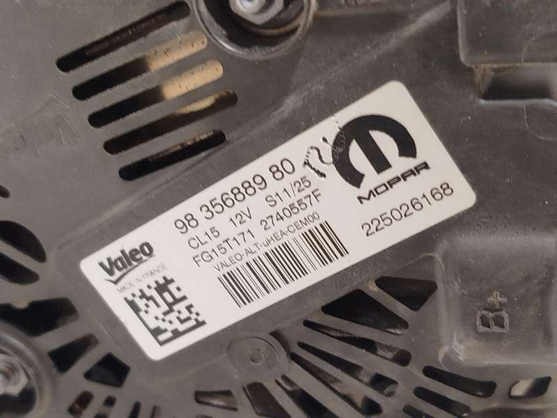 Recambio de alternador para peugeot 2008 ii (ud_, us_, uy_, uj_, ur_, uc_) 1.2 puretech 100 referencia OEM IAM 9835688980 274055 - Blanco